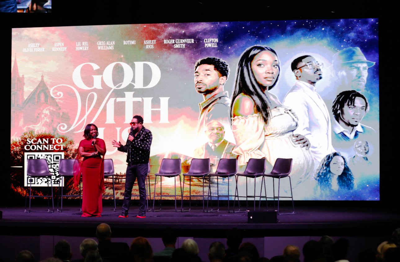On stage at the GOD WITH US premiere