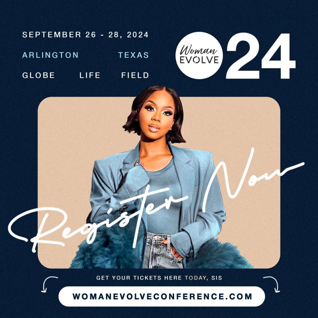 Sarah Jakes Roberts Announces Woman Evolve 24 "Ready. Set. Surrender